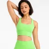 Yoga outfit abs loli naakt gevoel sport beha voor vrouwen criss-cross back strappy fitness running brahs medium support top