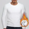 T-shirts pour hommes Classique Coton Hommes O Cou Maillot De Corps Solide Chemise À Fond Singulet Doux Confortable Thermique Polaire Sous-Vêtements Homme Basique