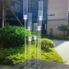 decoration can not use real candle New Design Handmade Candelabra Wedding Centerpiece Transparent Acrylic Crystal Candlestick imake075