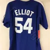 Vente en gros M. Baseball Jack Elliot Chunichi Dragons Film Baseball Jersey Hommes Maillots Cousus Chemises Taille S-XXXL Expédition Rapide