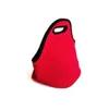 Aufbewahrungstaschen Neopren-Lunch-Tasche für Kinder Frauen Männer Wasserdicht Einfarbig Große Kapazität Thermobox Obst Reisen