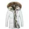 Men039s Donsparka's Winterjas met echt bont Mode Casual Parka Dikkere capuchon Paar jassen Plus Size 5XL 2210241296317