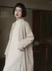 Damesgeulcoats kimono vrouwen 2022 herfst en winter midden lengte losse veelzijdige retro windbreaker jas