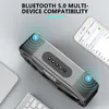 Portabla h￶gtalare M8 Cool Robot Design Bluetooth H￶gtalare Led Rhythm Flash Wireless Houd Speaker FM Radio Alarm Clock TF Card Support Subwoofer 221022