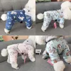 Hundebekleidung Winter Warmer Haustier-Overall für kleine Hunde Baumwoll-Cartoon-Welpen-Katze-Pyjama Pommersche Malteser-Overalls Mascotas Gotas-Kleidung