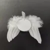 Ornement de sublimation des ailes de plumes mdf pendentif en bois Noël sublimé des blancs anges ange côté côtés ornements 2311495