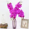 Decorative Flowers Artificial Orchid Flower 4 Color Real Touch Butterfly Flores Wedding Decoration Home Festival Decor