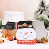 Storage Bottles Christmas Gingerbread Candy Box Iron Tinplate Xmas Gift Package Cookies Jar Merry Ornament Year Decoration