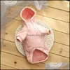 Dog Apparel Pet Dog Apparel Clothes Fashion Hooded Sweater Winter Warm Dogs Coat Cute Trendy Sweatshirt Outerwears 12 G2 Drop Deliver Dhl13