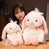 32-40 cm Kawaii jupe lapin jouets en peluche enfant dormir poupées mignon doux blanc lapin peluche Animal cadeau d'anniversaire pour les filles