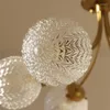Lampy wiszące LED żyrandol amerykański lekka luksusowa lampa sufitowa sypialnia nowoczesna nordycka salon studium jadalnia szklana kopuła