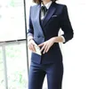 Women's Two Piece Pants Plus Size Women's Formal Suit Office Lady Blazer With Trousers Set Women Oversized Suite 2 Pieces Pantsuits 6XL