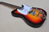 Factory Custom Tobacco Sunburst E-Gitarre mit Palisander-Griffbrett, Ahornhals-Tremolo-System, Chrom-Hardware, kann individuell angepasst werden