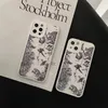 Modische Handyhüllen für iPhone 14 14Plus 14Pro 14ProMax, Designer-Marken-Luxus-Handyhüllen, klassischer Buchstabe H Wald bedruckte iPhone-Abdeckung