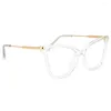 Sunglasses Frames Zeelool Women's Oversized Butterfly Eyeglasses Frame With Clear Lens Hilary FX0206