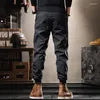 Pantalones de hombre 2022 moda de alta calidad para hombre Casual Cargo Harem Streetwear pantalones largos rectos para hombre T75