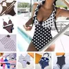 Maillots de bain pour femmes imprimés femmes Bikinis maillot de bain sous-vêtements une épaule dames Sexy Bikini été plage nager femmes maillot de bain