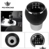 Shift Knob Pqy - Auto 5 Speed ​​Gear Head Shift Knop Mt Handball voor Mitsubishi Lancer Ex Evo GTS ASX V3 V5 V6 Onderdelen Accessoires PQY -91 DHV8W