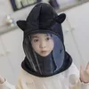 Hair Accessories Autumn And Winter Children's Hats Biking Hooded Baby Hood Cartoon Ear Protection With Face Mask Cute Windproof Hat 1-12