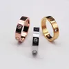 Braccialetto 2021 di alta lucidato design classico amante delle donne anelli 3 colori coppia di anelli in acciaio inossidabile design di moda gioielli da donna all'ingrosso