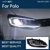 Sistema di illuminazione Luci per auto per Polo 2011-2022 LED Gruppo faro automatico LHD RHD Aggiornamento Lente Bicofal Segnale dinamico Accessori per utensili