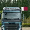 몬테네그로 자동차 깃발 공장 공급 30x45cm 폴리 에스테르 세계 국가 국가 창 클립 트럭 장식 배너 자동차 장식을위한 깃대가 있습니다.