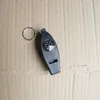 Svart 4 i 1 mini Survival Tool Thermometer Whistle Compass Ourdoor Camping Vandringsverktyg Whistle De858