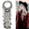 Naszyjniki wisiorek bohemian vintage choker kobiety indyjskie oświadczenie etniczne duże kołnierz Maxi Cygsy Big 221024