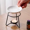 Kaarsenhouders metaalolie -brander Wax Warmer Ceramic Tealight Candle Holder geur geur aromatherapie taart diffuser rre15367