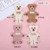 Notions Cute Wool Knitting Love Bear Embroidery Animal Patches Bag Jacket Jeans Cartoon Sew on Patches For Clothes Headdress Decor