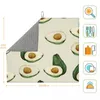 Table Mats Dish Drying Mat Drain Pad Avocado Fruit With Full Half Water Filter Kitchen Heat Resistant Protection