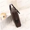 Mens Women Laptop Bags Business Handbags Designer Hand Sticke Pencases Pu Leather Handbag Document Bag Computer Bag New240N