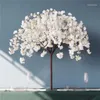 Dekorativa blommor Flone Home Decoration Artificial Cherry Blossoms Tree Wedding Party Decor Blossom Branch Garden Flores