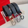 3 colori cintura in pelle Cinture di altamente qualità Fashion Buckle Men Women Designer Metal Bucklesblack Color Business Casual Wholesale con Box Classic