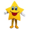 Yellow five-pointed Star Mascot Costume Cartoon Anime theme character Christmas Carnival Party Fancy Costumes Adult Outfit
