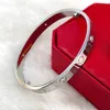 Gioielli di lusso Bracciali per donna Viti in acciaio al titanio love Bangles bracciali firmati braccialetti regalo per feste braccialetto con borsa in velluto Bracciale per unghie Accessori moda