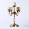 Ljusstake Holder Decoration Pieces European Retro Three Five Hotel Wedding Pecial Western Restaurant Candlelight Dinner.