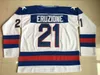 #21 Mike Eruzione Jersey 1980 Miracle on Ice Hockey Jersey Mens 100% costure