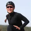 Vestes de course Vêtements de cyclisme pour femmes Vélo Pro Team VTT Chemises de temps Vtt Chemisier à manches longues Noir Dames Maillot d'hiver