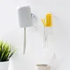 Sugande tandborste rack badrum v￤gg h￤ngande kopp h￥llare tandborste fat hyllan rrb16625