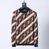Sweaters de diseñadores para hombres Moda Moda Fashion Classic de alta calidad Cuello redondo Campo de manga larga F