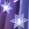 Şeritler LED String Lights Icecle Işık Tatil Parti Dalga Peri Park Ağaçları Düğün Arka Plan Düzeni