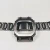 Watch Bands GX56 Grey Watchbands And Bezel For GX56BB GXW-56 Metal Strap Pro Style Case Frame With Tools 316 Stainless Steel
