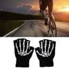 Guanti da ciclismo caldi per guanti mezze dita per adulti Pinza per testa di scheletro umano Protezione per sport all'aria aperta Bicyc L221024
