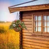 Christmas Decorations Artificial Baskets Basket With Lights Snow Covered Pine Cones Needles Branches Red Berry Stems F