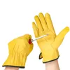 Gants de cyclisme Nouveau travail pour hommes Cuir de vachette ather Sécurité Protection Coupe Travail Réparateur Garage Racing H92 L221024