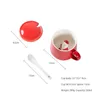 Muggar Söt julkreativitet 3D Cartoon Cup med locket Snowman Elk Coffee Cups Milk Mug Couples Office Home Gifts Y2210