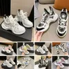 Mens Womens Casual Dad Shoes Sneakers Beautiful Platform Arch Walking Leather Shoe Patchwork Dress Tennis Sneaker Chaussures 112