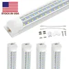 4ft 60W 8ft 72W 120W DUBBEL SIDA 4 ROWS LED Tube Lights V-formade Integrerade rörljusarmaturer SMD2835 LEDS Shop Office Garage Garage