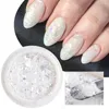 Paznokcie Glitter Hologograficzne Aurora Opal Snow Fluft Polowe cekiny do paznokci błyszczące proszkowe naklejki manicure Akcesoria BE1857-2